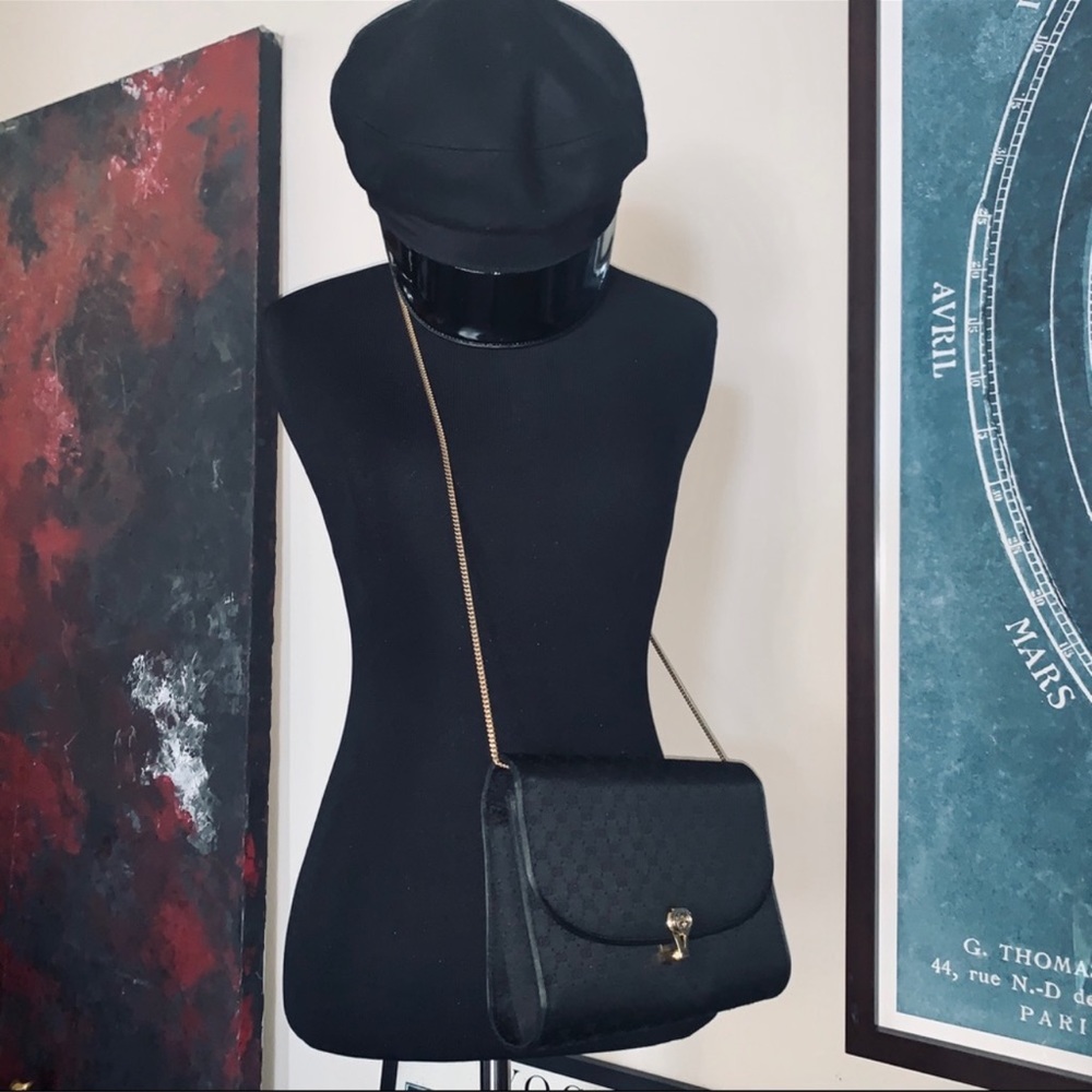 ✖️SOLD✖️ RARE 70s Silk Vintage Gucci All Over Guccisima Evening Bag Crossbody